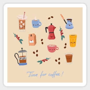 Time for coffee! Sticker